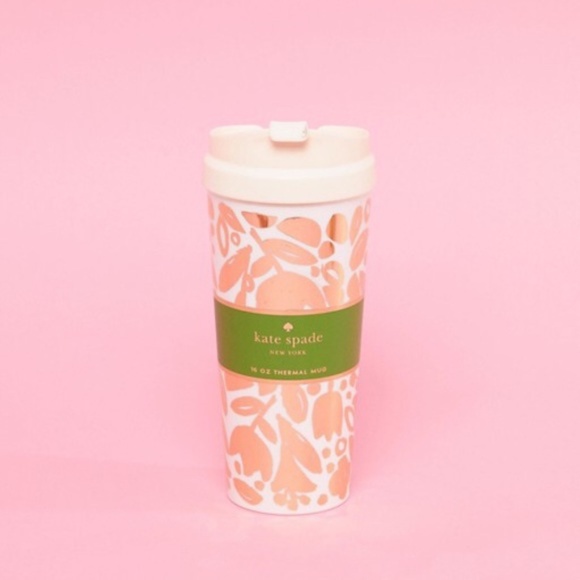 kate spade Other - Kate Spade Golden Floral Thermal Mug NWT